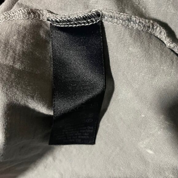 John Varvatos Bodhi Polo Shirt Mens XL Marble Wash Logo Open Placket Med Gray - Picture 7 of 8